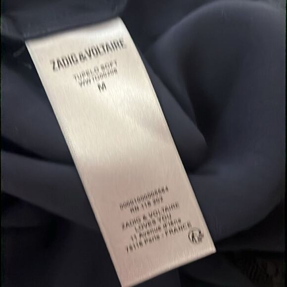 ZADIG & VOLTAIRE TUPELO LACE TRIM‎ BLOUSE SIZE M - Picture 6 of 11
